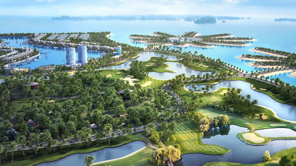 Sân golf Tuần Châu nằm trong khu du lịch quốc tế nơi có quang cảnh thiên nhiên tuyệt đẹp