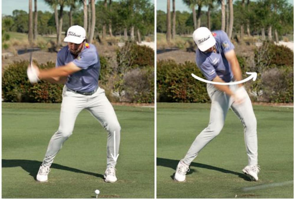 Giữ thăng bằng cơ thể, tạo trụ vững và tạo lực đánh ở cổ tay để có được cú swing golf chuẩn nhất