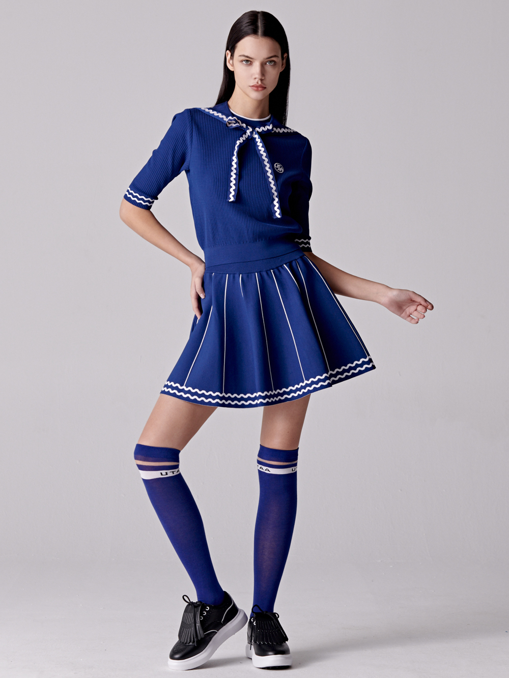 UTAA Pixel Ribbon Wave Pullover : Women’s Blue - Ảnh 4