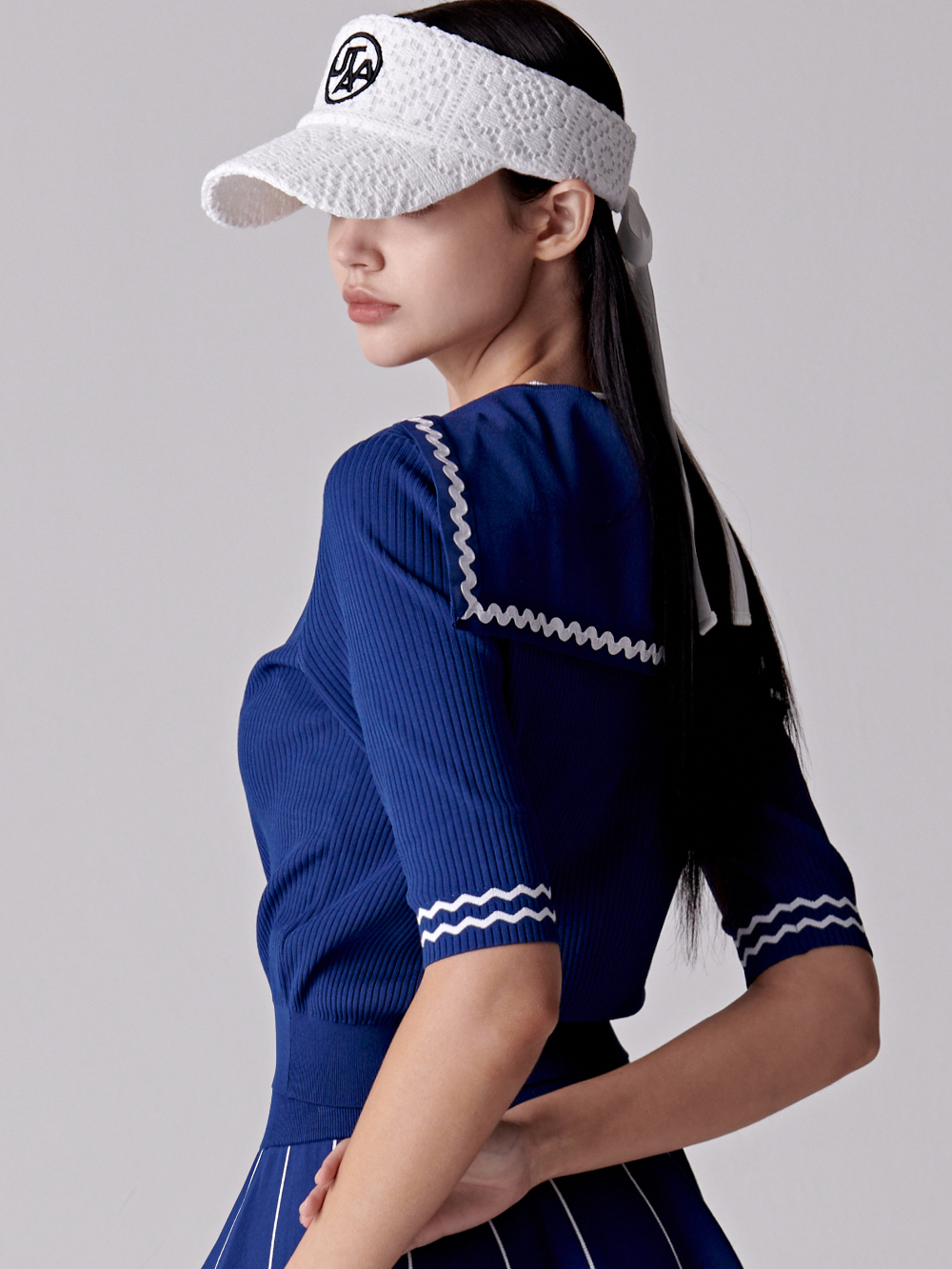 UTAA Pixel Ribbon Wave Pullover : Women’s Blue - Ảnh 7