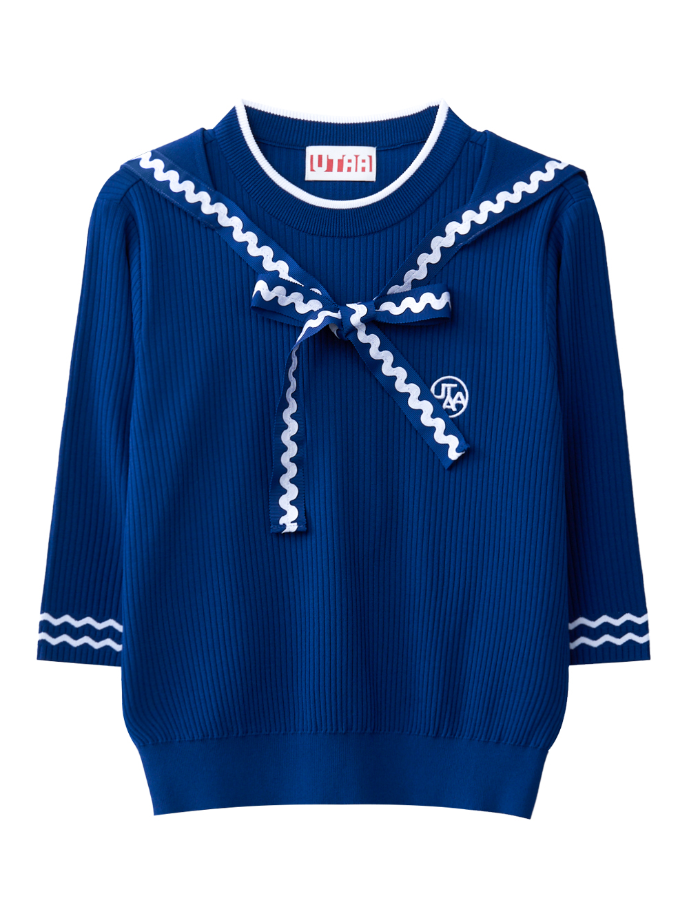 UTAA Pixel Ribbon Wave Pullover : Women’s Blue - Ảnh 2