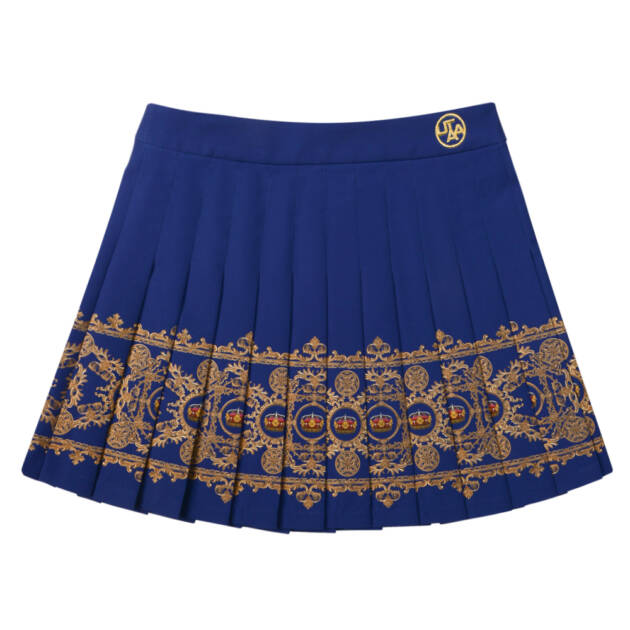 UTAA Emperor Crown Baroque Short Skirt : Women's Blue