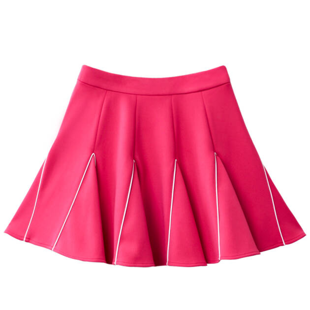 UTAA Wild Panther Color Flare Skirt : Pink
