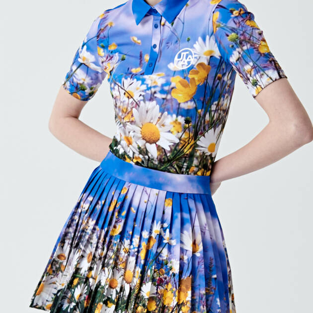 UTAA Swing Fit Wild Flower Polo T-Shirts : Women's