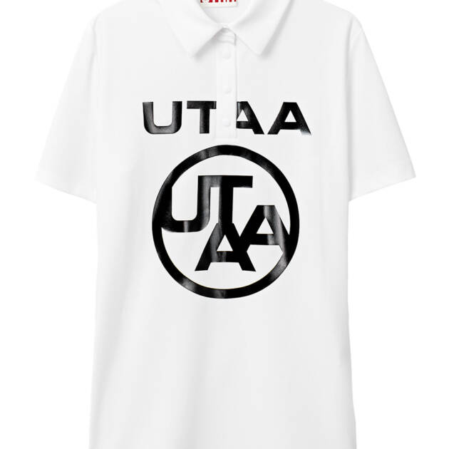 UTAA Logo Emblem Basic Polo Shirts : Women's White