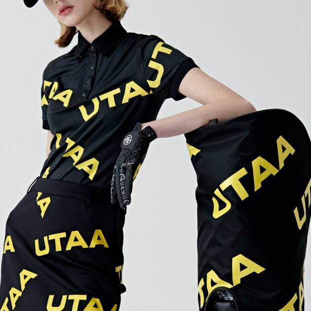 UTAA Logo Wave H-Short Skirt : Black