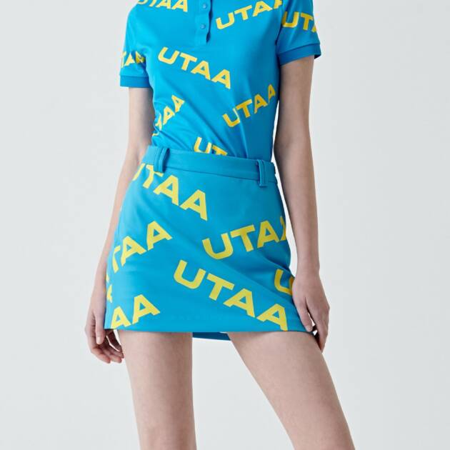 UTAA Logo Wave H-Short Skirt : Blue