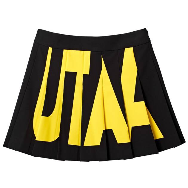 UTAA Bold Logo Flare Fan Skirt : Black