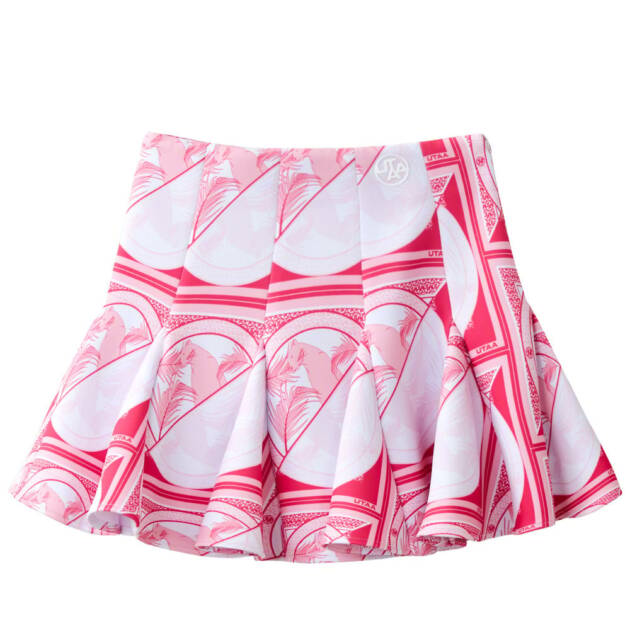 UTAA Tropical Panther Neoprene Skirt : Light Pink