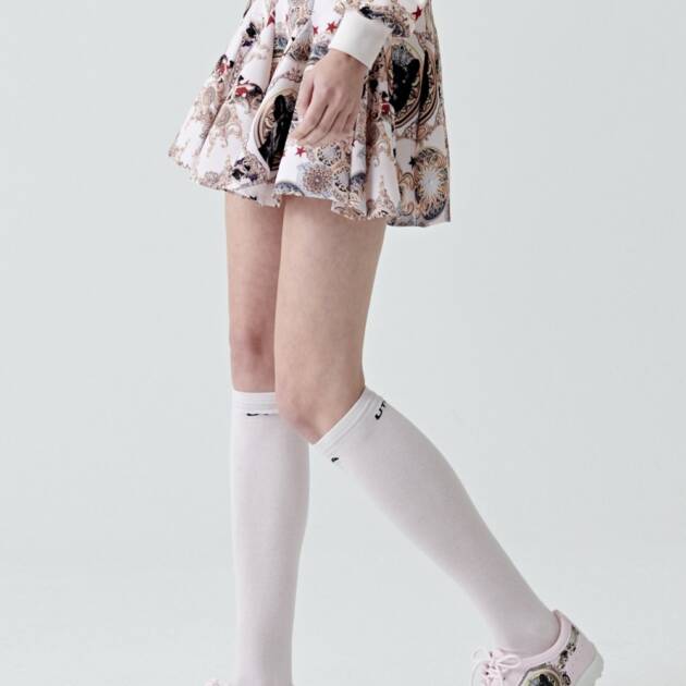 UTAA Lightmare Bloom Flare Skirt : Light Pink