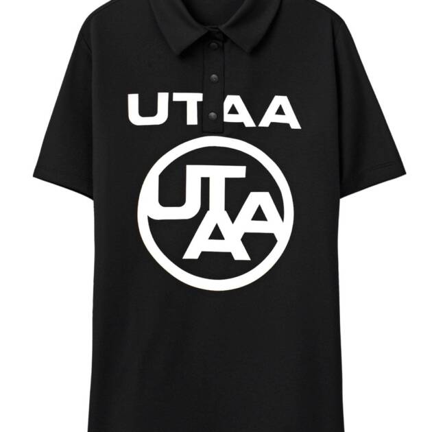 UTAA Logo Emblem Basic Polo Shirts : Women's Black
