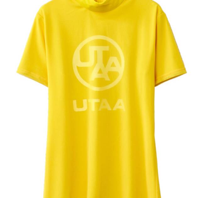 UTAA Swing Fit Mix Mesh Turtleneck Tee : Yellow