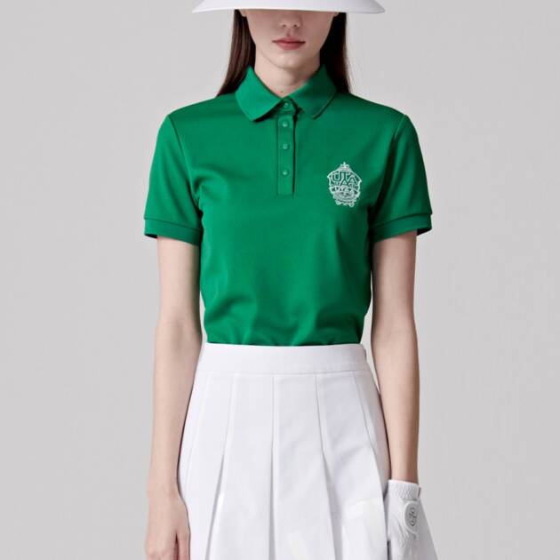 UTAA Egis Emblem Basic Polo Shirts : Women's Green