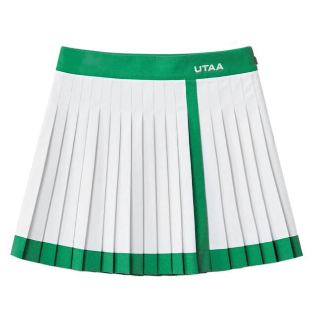 UTAA Line Basic Pleats Skirt : White