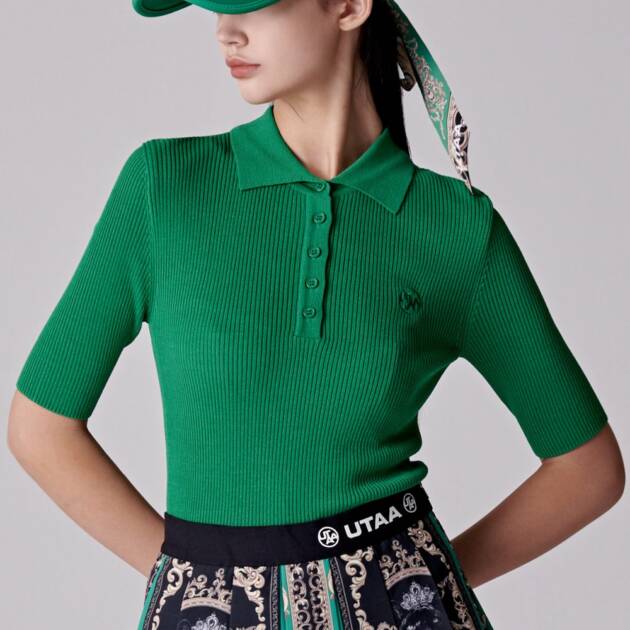 UTAA Ton&Ton Knit PK T-Shirts : Women's Green