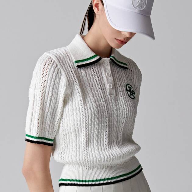 UTAA Putt Line PK Knit Sleeve : Women's White