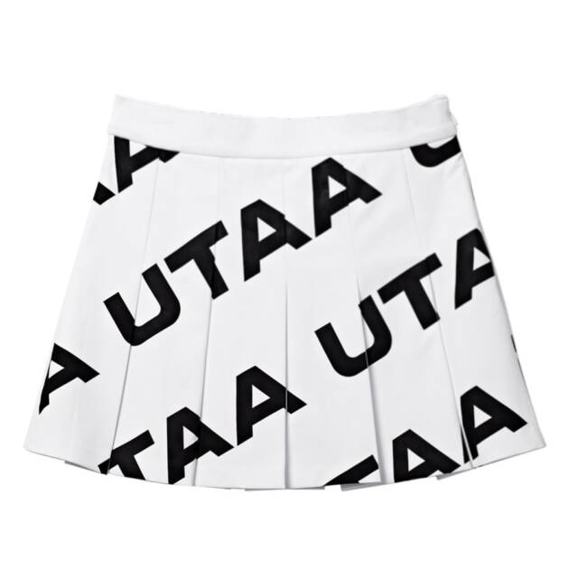 UTAA Logo Wave Flare Skirt : Women's White