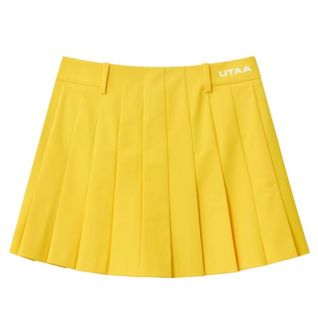 UTAA Basic Solid Flare Skirt : Yellow
