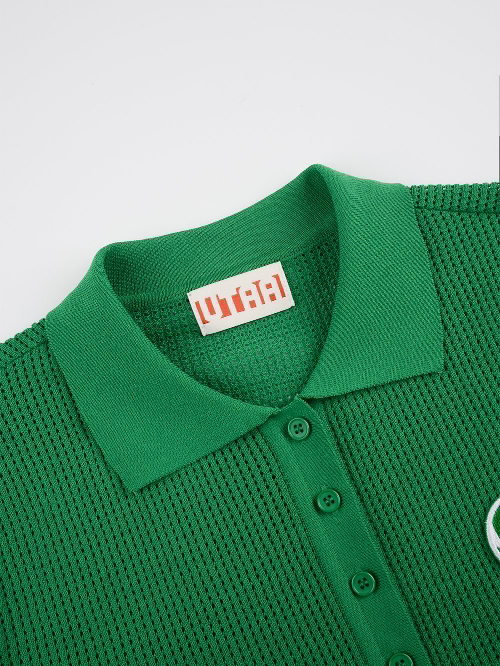 UTAA Mesh Knit Tee : Women's Green - Ảnh 7