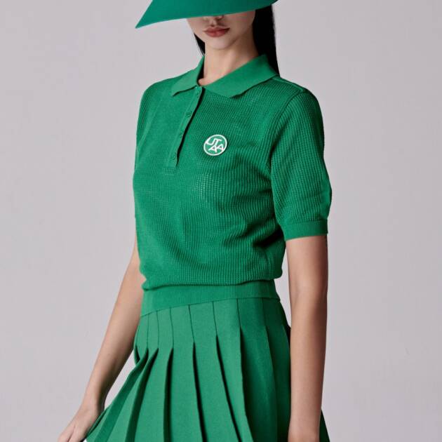 UTAA Mesh Knit Tee : Women's Green