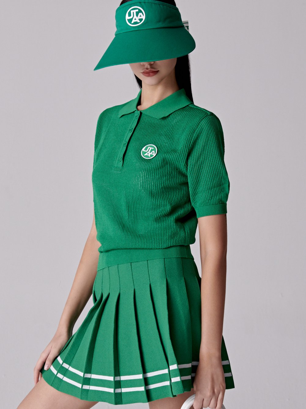 UTAA Mesh Knit Tee : Women's Green