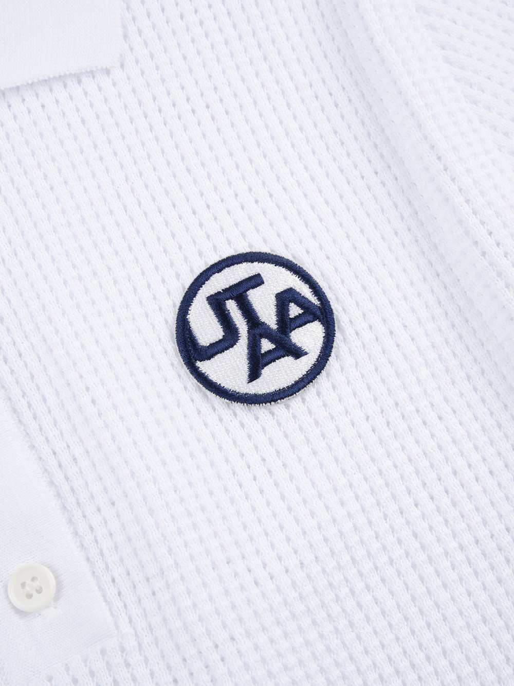 UTAA Mesh Knit Tee : Women's White - Ảnh 6