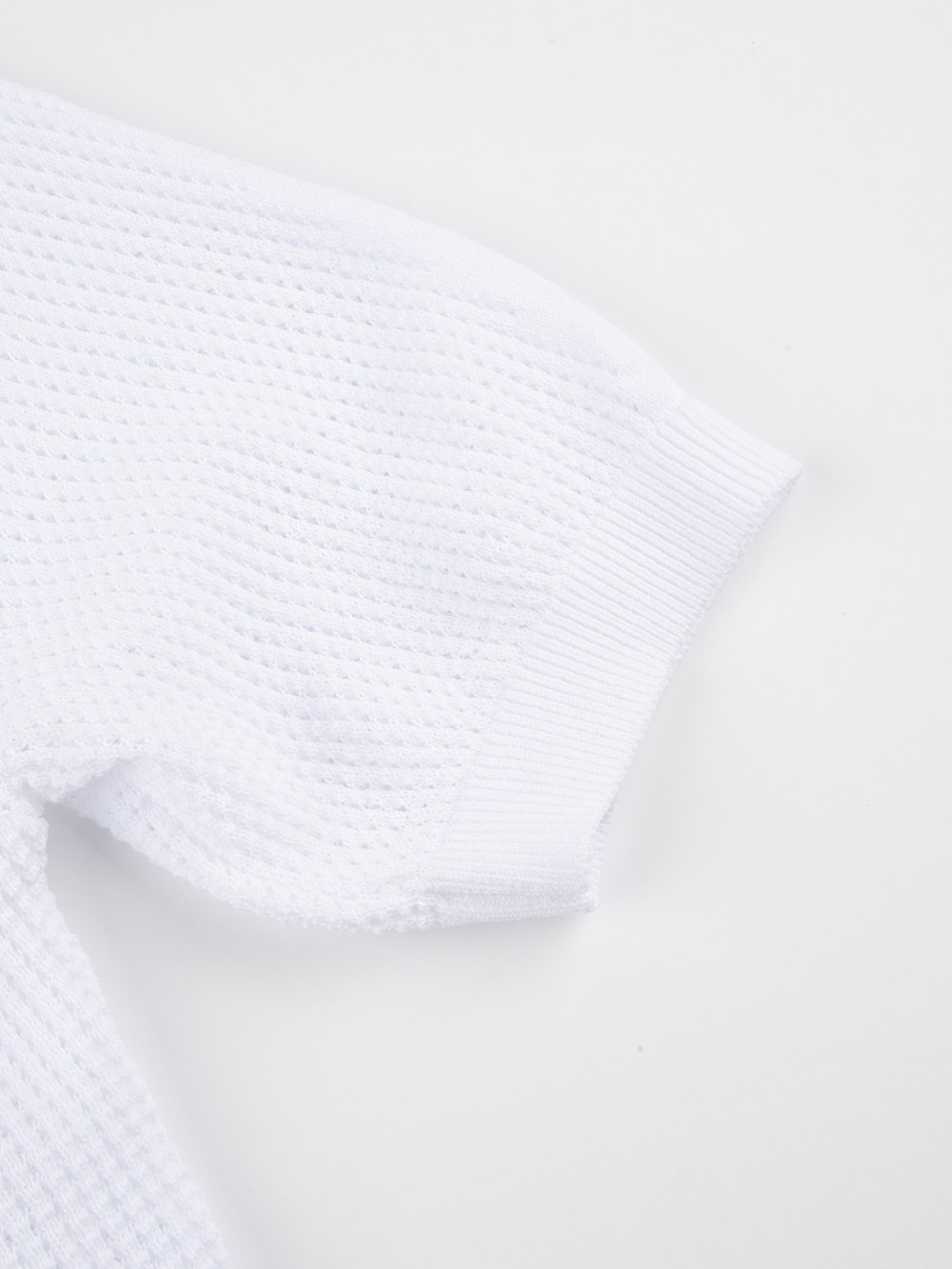 UTAA Mesh Knit Tee : Women's White - Ảnh 8