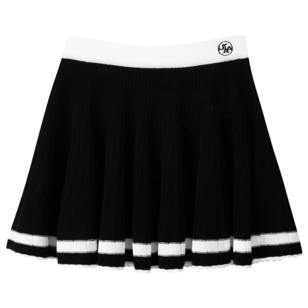 UTAA Wave Flare Knit Skirt : Women's Black