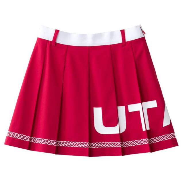 UTAA Logo Scudo Pattern Short Skirt : Women's Pink