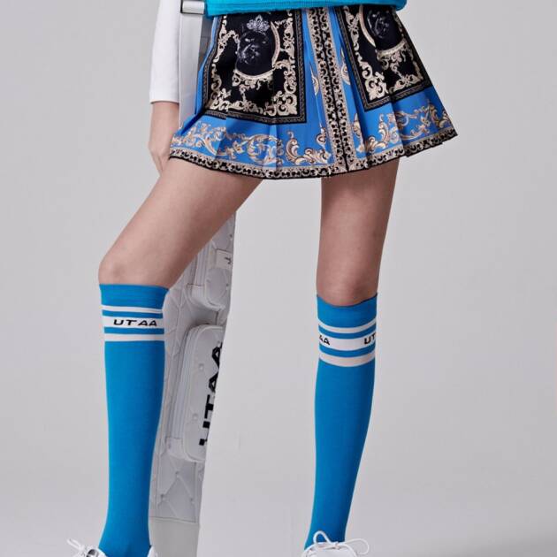 UTAA Bright Baroque Short Skirt : Women's Blue