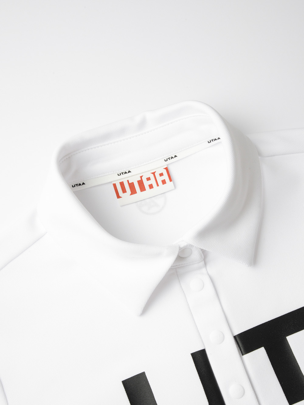 UTAA Brie Big Logo Symbol PK T-Shirts : Women’s White - Ảnh 4