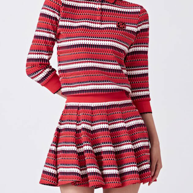 UTAA Spread Pattern Pinking PK Sleeve : Red