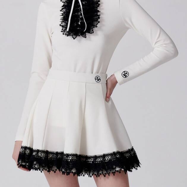 UTAA Notredame Ribbon Lace Flare Sleeve : Ivory