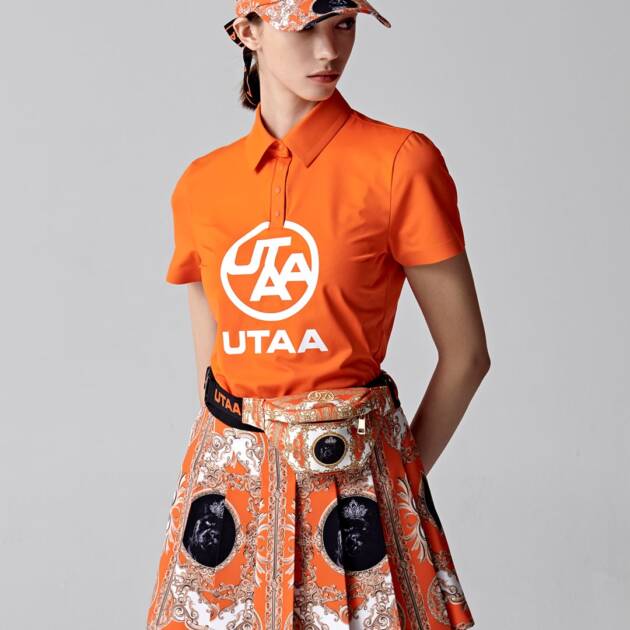 UTAA Logo Emblem PK T-Shirts : Women's Orange